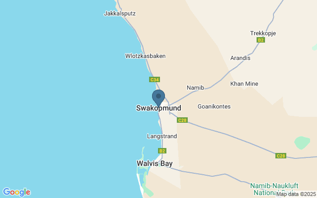 Kaart met locatie Swakopmund Museum
